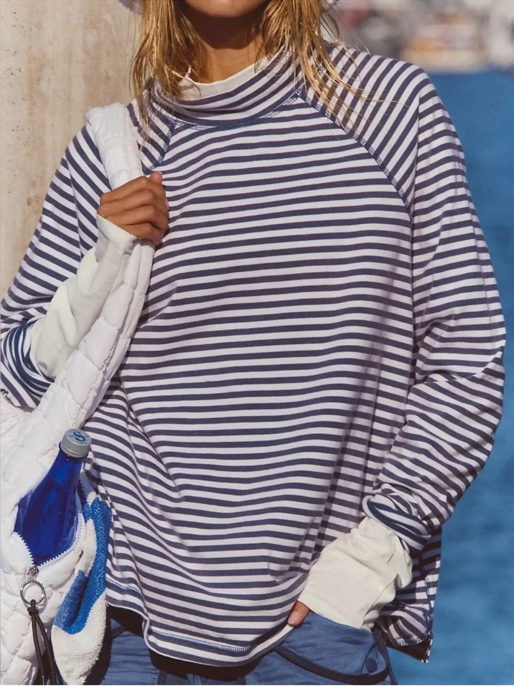 Free People Restoration Yarn Dye Stripe Layer